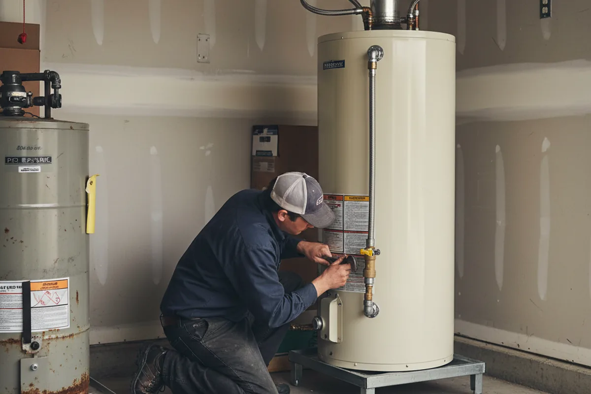 Water heater and shutoff valve replacement in Long Key
